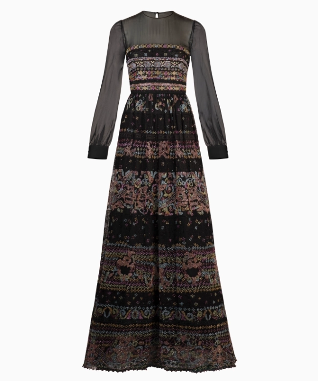 Location Robe de soirée Valentino, modèle Noir Céleste FW 2012 4