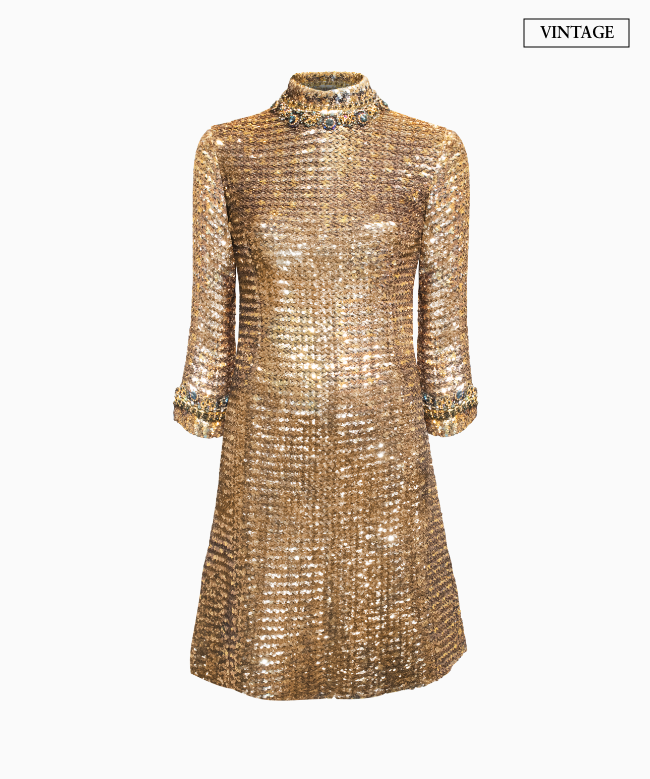 Location Robe Pierre Balmain, modèle Gold Sequins