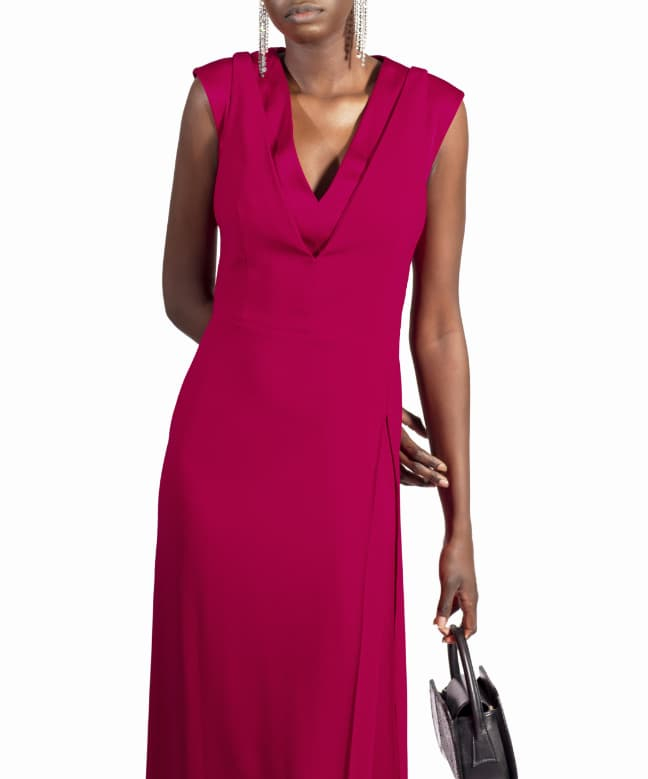 Location Paule Ka Robe Fourreau Fuschia 3