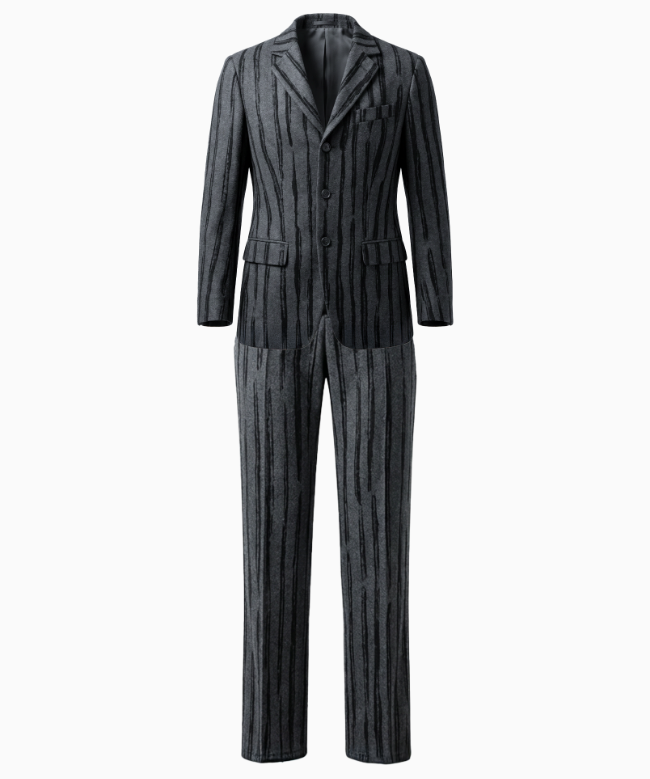 Location et Achat Ensemble Romeo Gigli, modèle Tailleur Sculptural en Laine Brodée