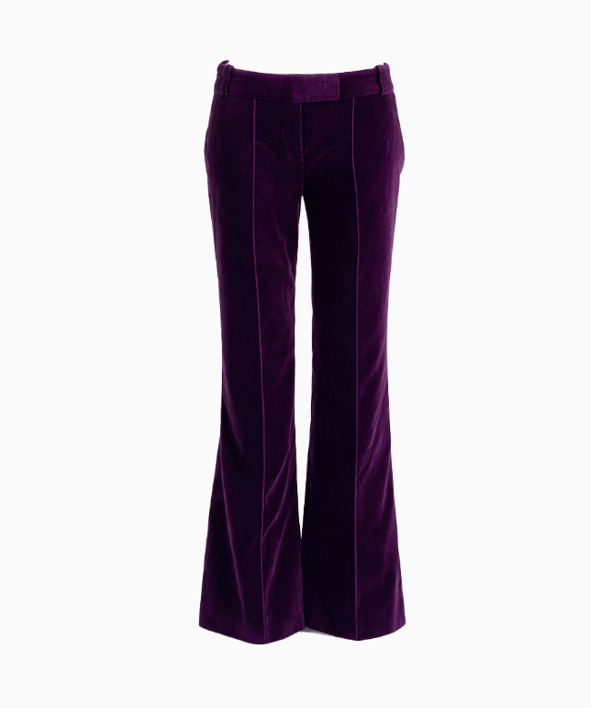 Location et Achat Pantalon Chloé, modèle Velours Prune FW2003 by Phoebe Philo 1
