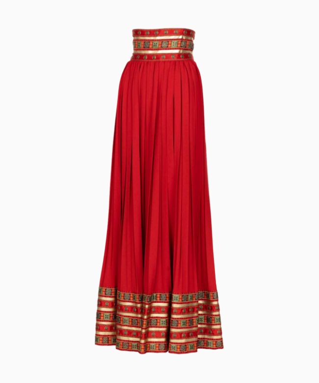 Location Jupe Lanvin, modèle Rouge Impériale SS1972 1