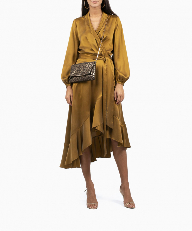 Location robe Wrap Flounce Bronze 4