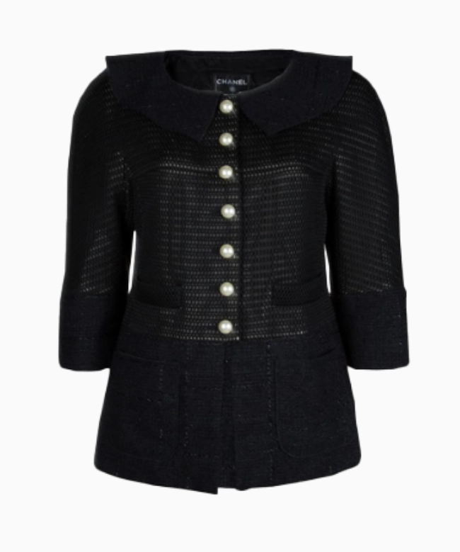 Achat Veste Chanel, modèle Tweed Peter Pan 2