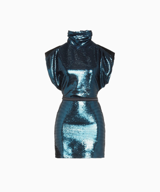 Location Robe Sequin Bleu Amen 1