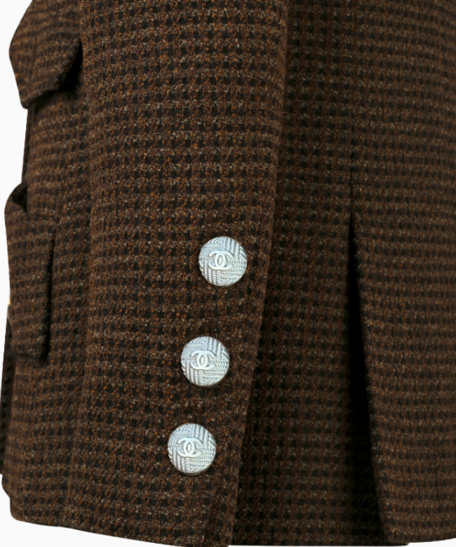 Location et Achat veste Chanel, modèle Brown FW1997 par Karl Lagerfeld 4