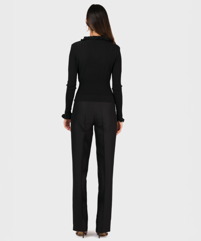 Achat top Anne Fontaine, modèle Ruffle Noir 4