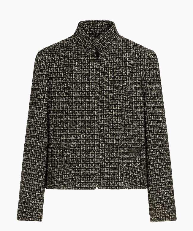 Location et Achat Veste Chanel, modèle Tweed Croisé Graphite 1