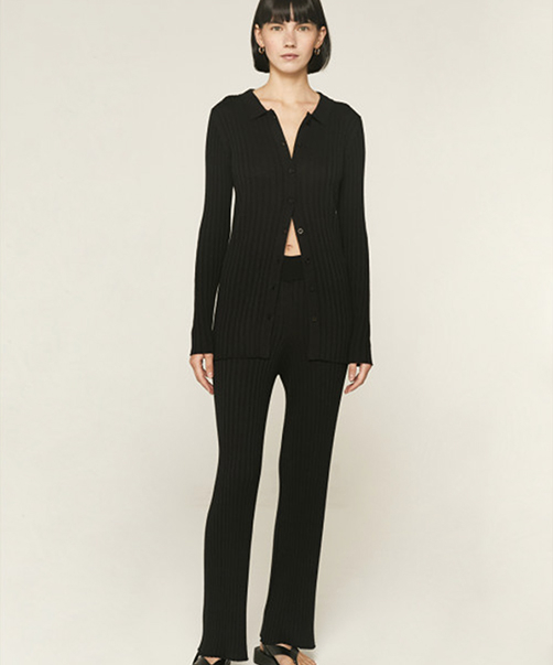 Location Compania Fantastica Cardigan Polo Noir 2