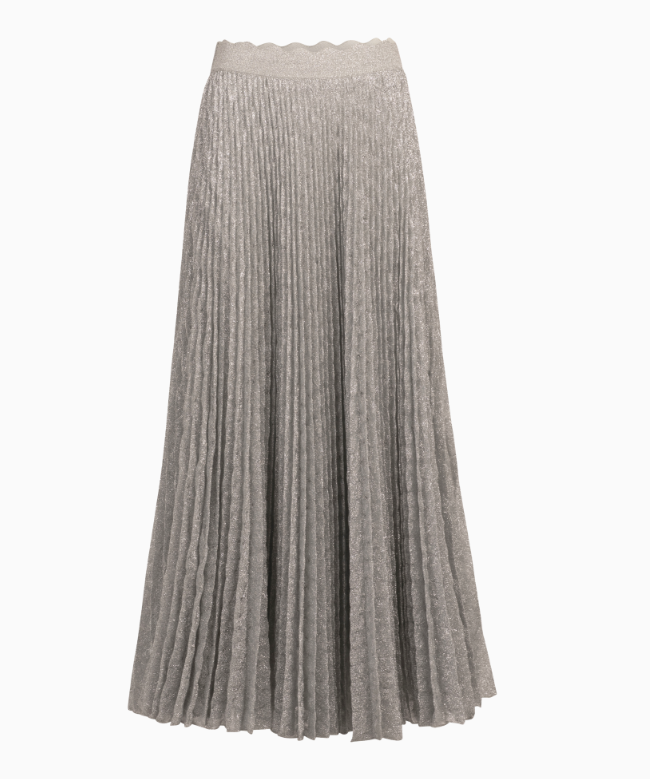 Location Jupe Missoni, modèle Plissée argentée 90's 2