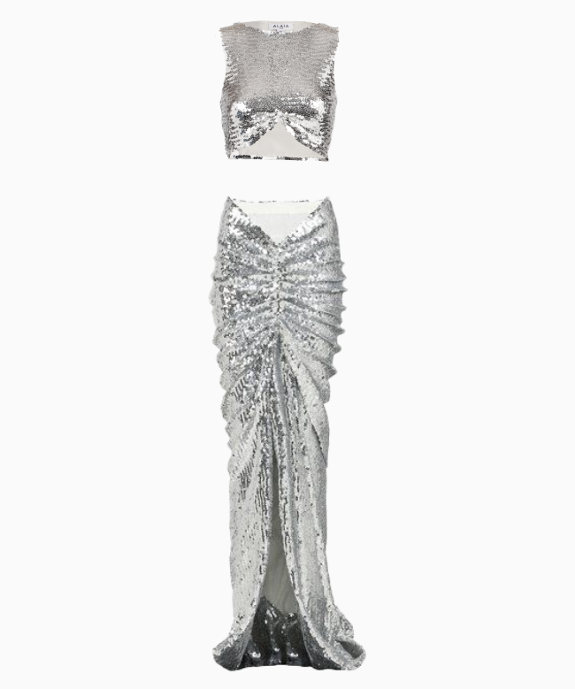 Achat Ensemble Alaia, modèle Rare Silver Sequin 2