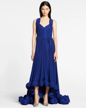 Robe Charmeuse Indigo