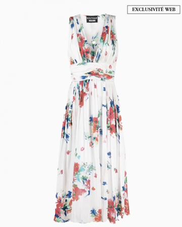 Robe Floral Print Dress