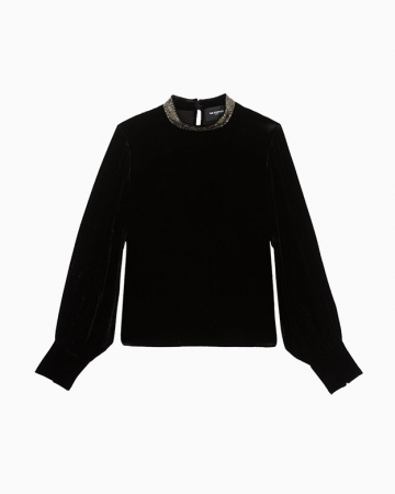 Blouse en velours