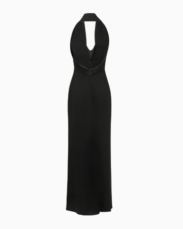 Robe Long Halter Noir