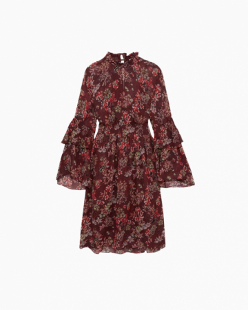 Robe Red Floral
