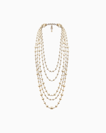 Sautoir Rail Pop Corn Blanc