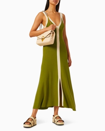 Robe Two Tone Verte-Exclusivité web