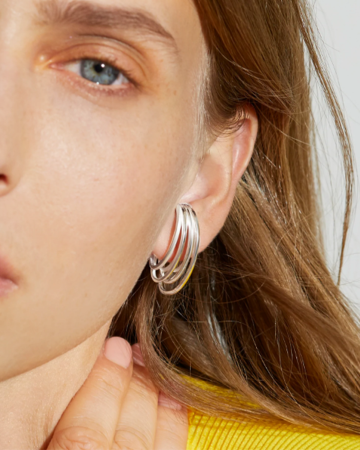 Boucles d'Oreilles Ito  Argent