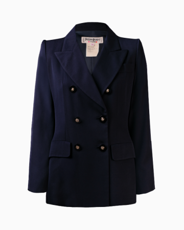 Veste Marine Ss1989 Par Yves Saint Laurent