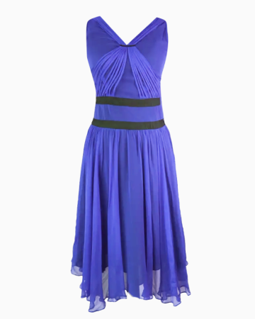 Robe Mousseline Indigo
