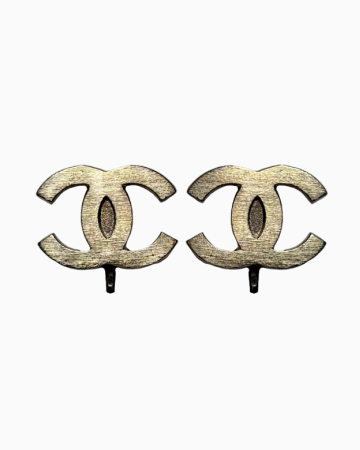 Boucles D'oreilles Double Little C Gold