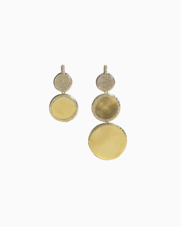 Boucles d'Oreilles Disque d'Or