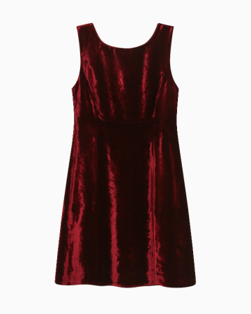 Ensemble Robe Et Veste Velours Grenat FW1997