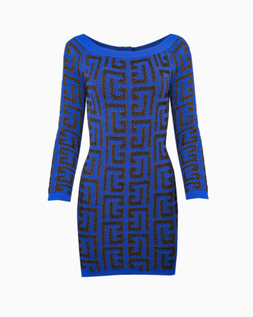 Robe Monogram Bleue