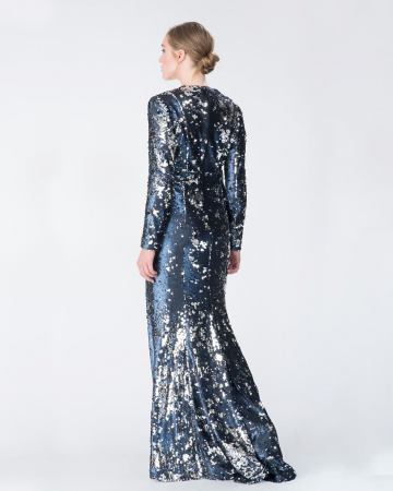 Robe Sequins Marine