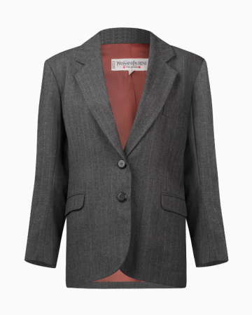Veste Tailleur Gris Pinstripe