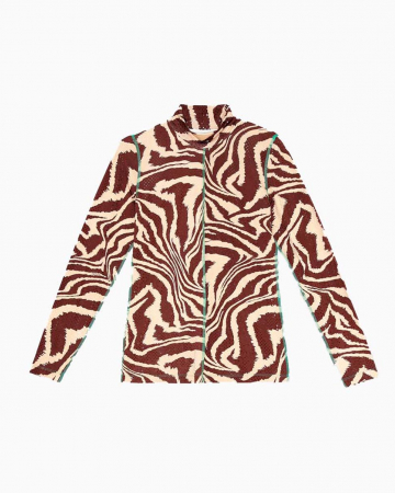 Top Foil Jersey Rollneck
