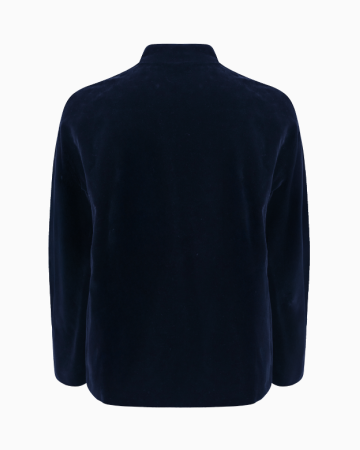 Veste Velours Bleu Nuit