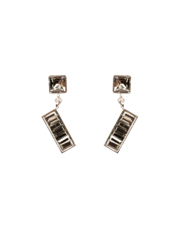 Boucles D'oreilles Strass Rectangle