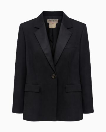 Veste Blazer Noir Classique Structuré FW2000