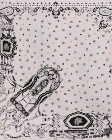 Foulard Équilibre Graphique