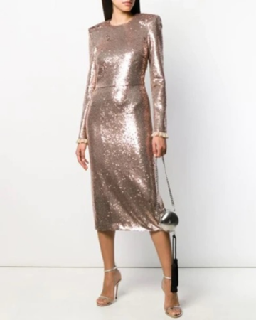Robe Sequined Gold