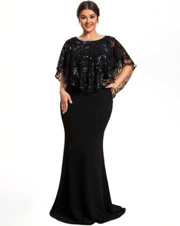 Robe Flower Black