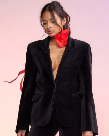 Blazer Velvet Noir
