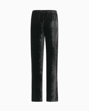 Pantalon Palazzo En Velours Noir