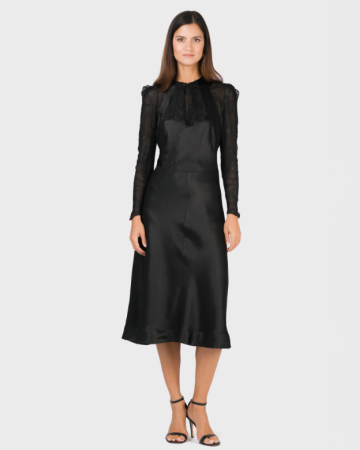 Robe Noir Sculptural Circa 1935