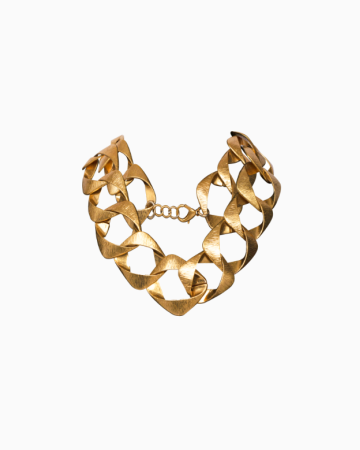Collier Anneaux Dore