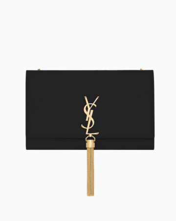 Sac Kate Tassel Medium Black And Gold