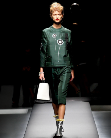 Jupe Green Silk
