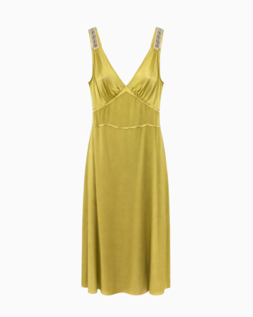 Robe Green Silk FW2005 Par Phoebe Philo