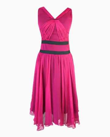 Robe Robe Mousseline Framboise