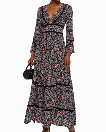 Robe Floral Print Long-Exclusivité web