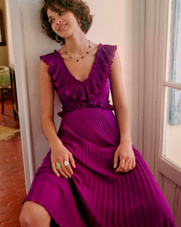 Robe Rachelle Violette-Exclusivité web