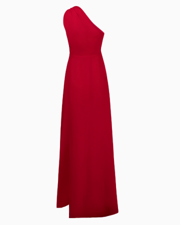 Robe One-shoulder Rouge