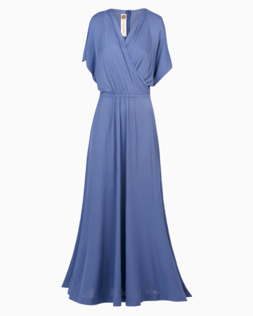 Robe Bleu Pervenche Circa 1970